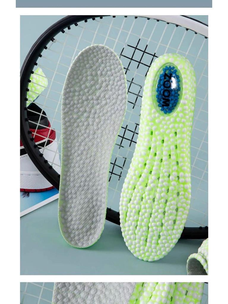 Men's & Women's Air Cushion Sports Insoles: Shock Absorbent, Breathable, Odor Resistant, Height Boosting for Basketball & Running