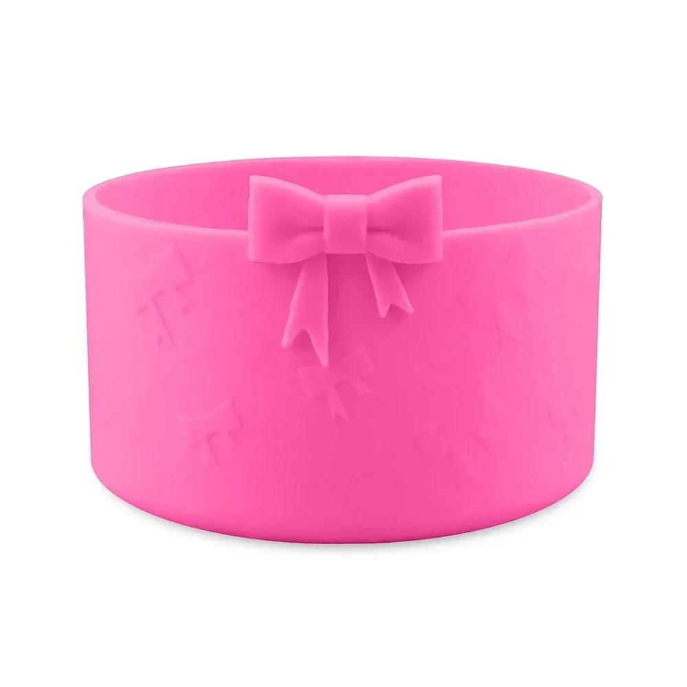 Hot Silicone Cup Cover Anti Slip and Heat-insulating Cup Cover Butterfly Bow 7.5CM/12-40oz Universal Cup Cover Base