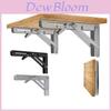 Stainless Steel Corner Shelf Bracket With Wall Mount Support For Home Storage