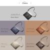 Genuine Leather Sacoche Shoulder Slim and with Small Item Pouch SB5 [BLUE SINCERE] Men's Bag, Lightweight, / (Grey Beige)