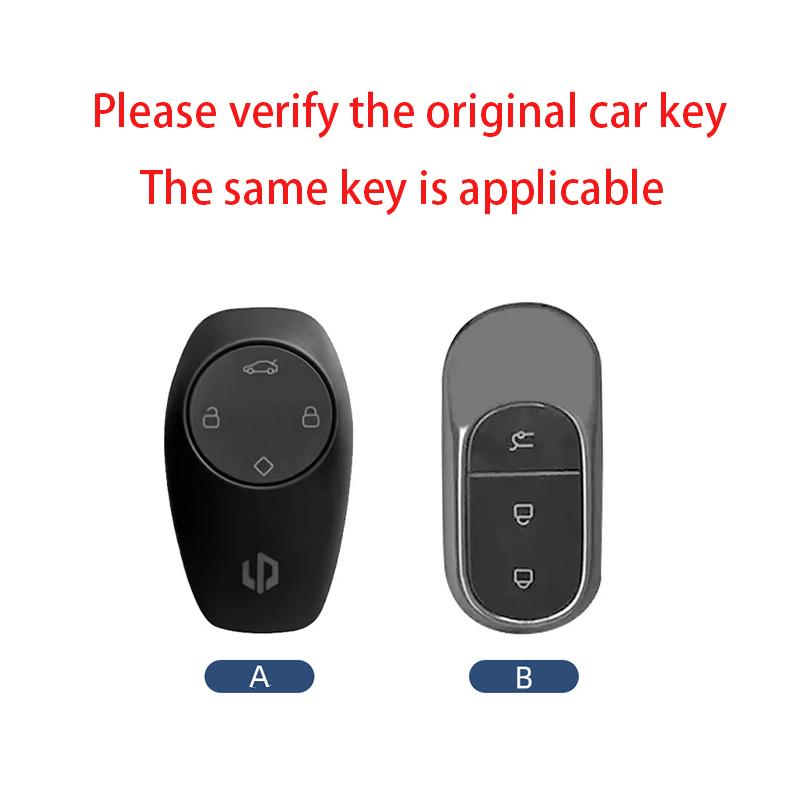 Zinc Alloy Car Key Case Cover For Leapmotor T03 S01 C11 For Leapmotor C01 T03 S01 C11 Leap Motor Holder Key Fob Keychain