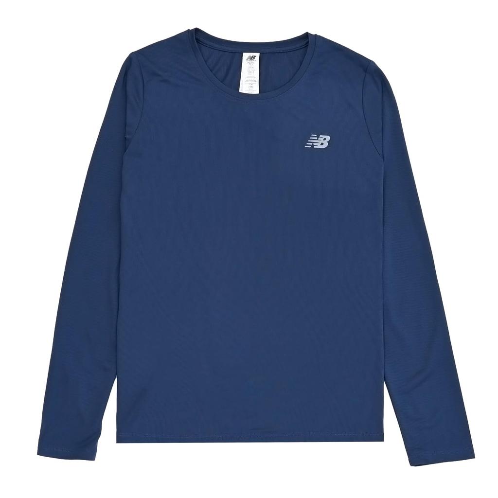 WT51245 Core Run Long Sleeve NNY [New Balance] T-Shirt (WT51245) Women's (NB Navy)