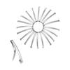 UJOY Hair Slides French Barrette Hair Clips Craft DIY Decorate Silver Tone for Women (7cm-Steel Clip) (Pack of 20)