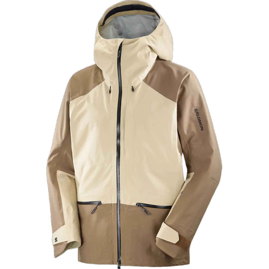 

Salomon Color Block Raglan Hooded Zip Long Sleeve Jacket Men jackets Khaki LC2323000 XL