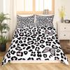 Brown Leopard Cheetah Printed Duvet Cover for Kids Teen Boys Girls Man Women Bedroom Decor Africa Wild Animal Theme Bedding Set