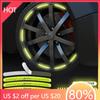 New Car Wheel Reflective Stickers Tyre Warning Stickers 3D Decorative Sticker For Volkswagen VW R Line Golf MK4 MK5 MK6 MK7 MK8
