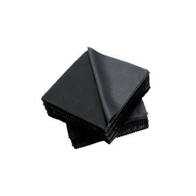100Pcs Screen Wipe Cloth Microfiber 15x15cm Black for Eyeglasses Sunglasses Lens Clean Cellphone Tablet Computer Cleaning Cloth