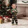 Parent-child Christmas Print Home Suit Long-sleeved Top And Pants