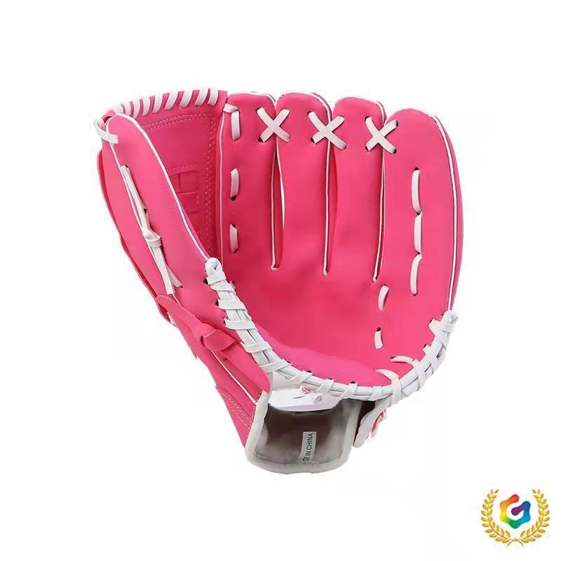 Youth Adult Softball Baseball Glove PU Leather Catcher Fielding Mitt Kids Teens Men Women