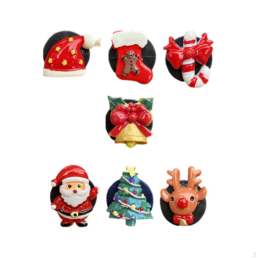 7Pcs Christmas Car Air Freshener Vent Clips Accessory Decor Stylish Xmas Decoration for Women Men