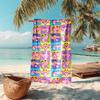 Retro Pink Panther Cartoon Druck Strandtuch Weiches Strand-Outdoor-Pool-Handtuch Schnelltrocknendes Badetuch Schwimm-Druck Außen-Picknick-Strandmatte Strandtuch