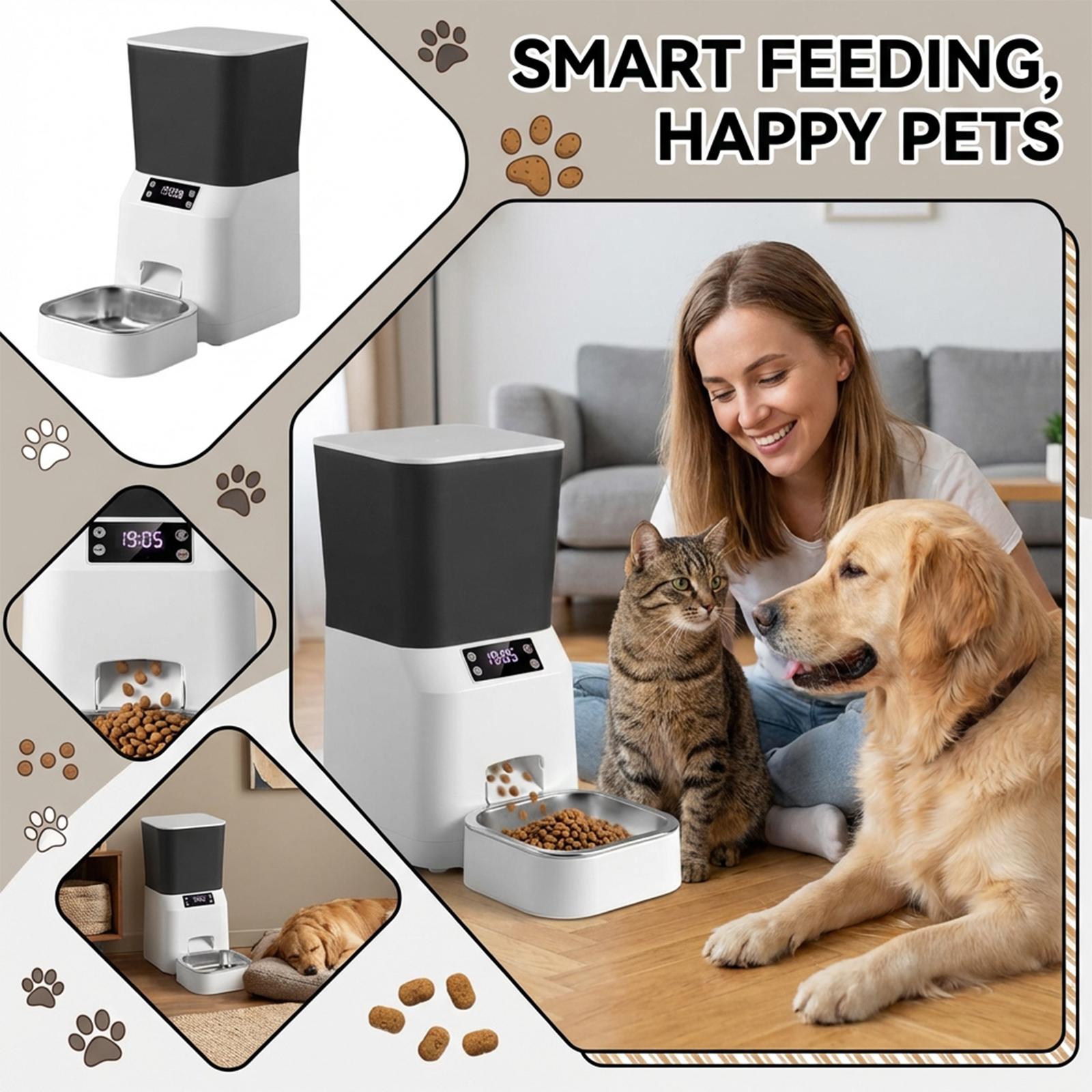 

Automatic Pet Feeder One Size білий