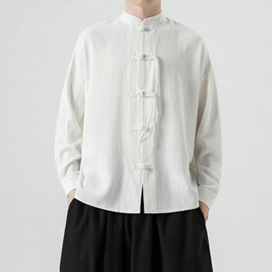 Korean Style Men's Thick Cotton Jacket - Loose, Warm, Stand-up Collar, Plus Size for Autumn & Winter