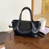 Large Capacity Vintage Casual Shoulder Bag With Texture Simple Fashionable Tote Daily Use
