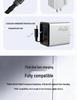 65W GaN Charger with Retractable Cable & Digital Display for Apple & Huawei