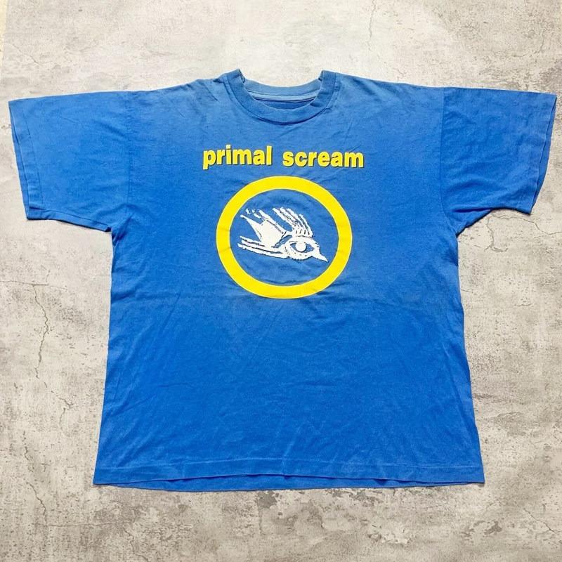 Hot 1984 British Acid Rock Primal Scream Band American Casual Red ShortSleeved TShirt