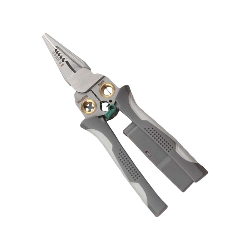 Professional Stainless Wire Stripping Tool With Ergonomic Grip 8 Functions For Electrical Work Industrial Applications