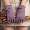 Women's Windproof Touchscreen Rabbit Fur Gloves for Cycling