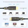 Industrietaugliches Glasfaser-Micro-HDMI zu HDMI 2.1 Kabel mit abnehmbarem Stecker, unterstützt 8K 60Hz & 4K 120Hz Ultra HD Übertragung für Player/PS5/HDTV