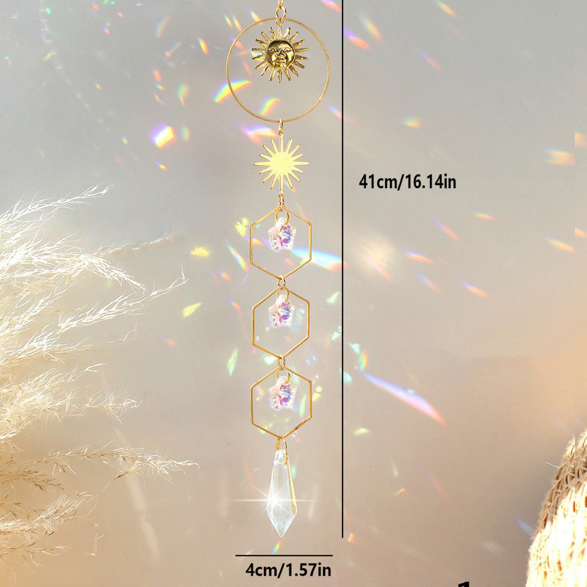 

Crystal Pendant Sun Catcher Window Decoration - Handmade Hanging Ornament Gift