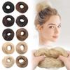 Golden Brown Messy Bun Scrunchies Fluffy Rubber Band Durability Hair Bun  for Women Girls