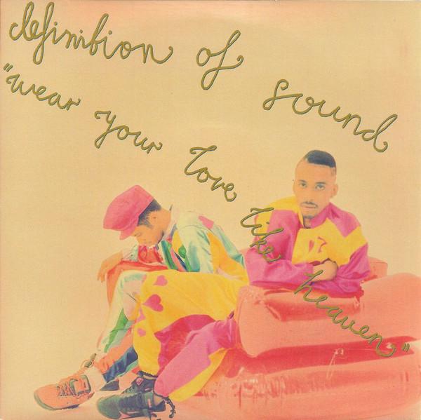 7-дюймовая пластинка DEFINITION OF SOUND Wear Your Love Like Heaven YR61 Примерно 1991 г. UK Rap HipHopRB Б/у