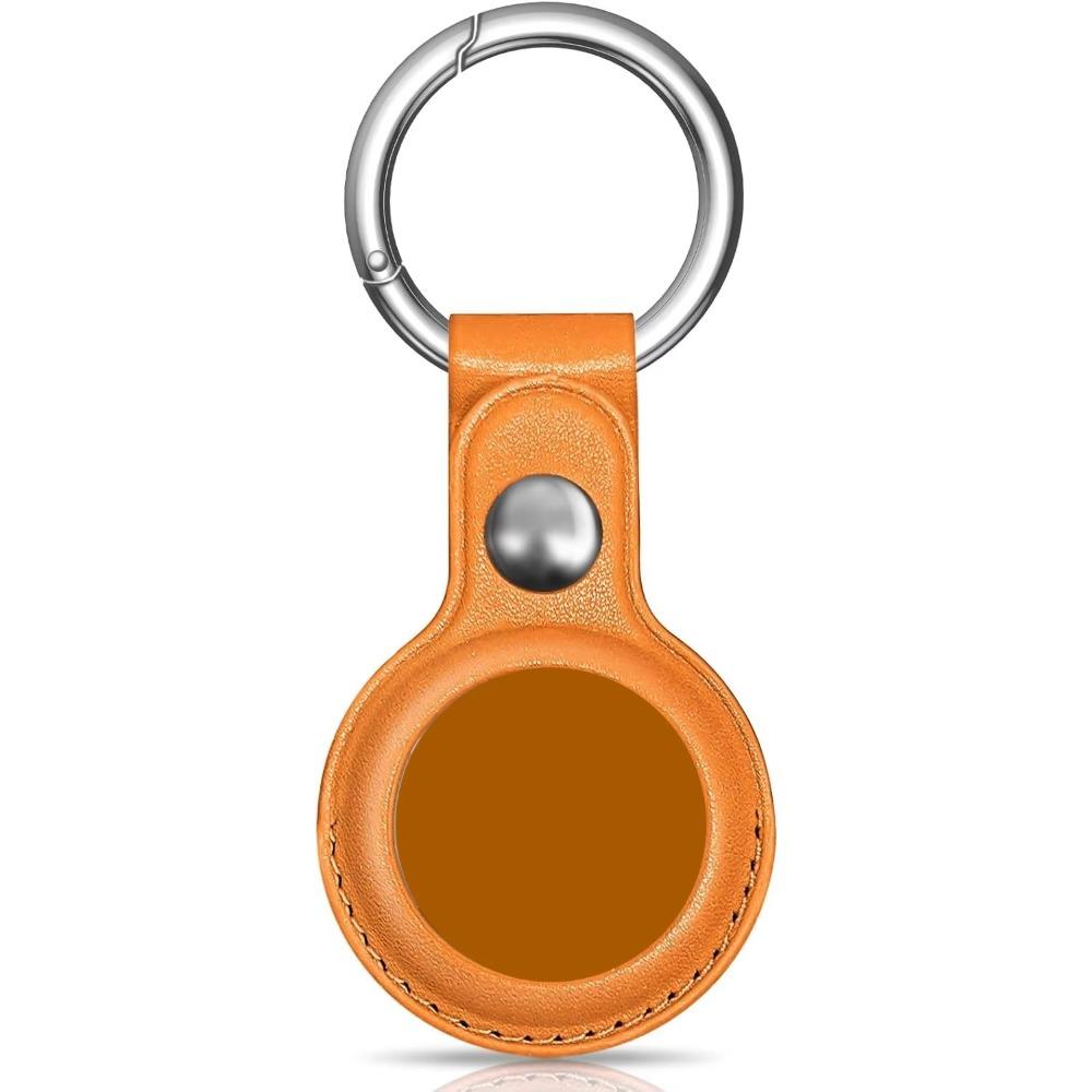 Für Apple Airtags Schlüsselanhänger Hülle Abdeckung Wasserdichter Schlüsselanhänger Ring PU Anti-Lost Gepäckanhänger Zubehör Schlüssel für Airtag Stoßstange Schale
