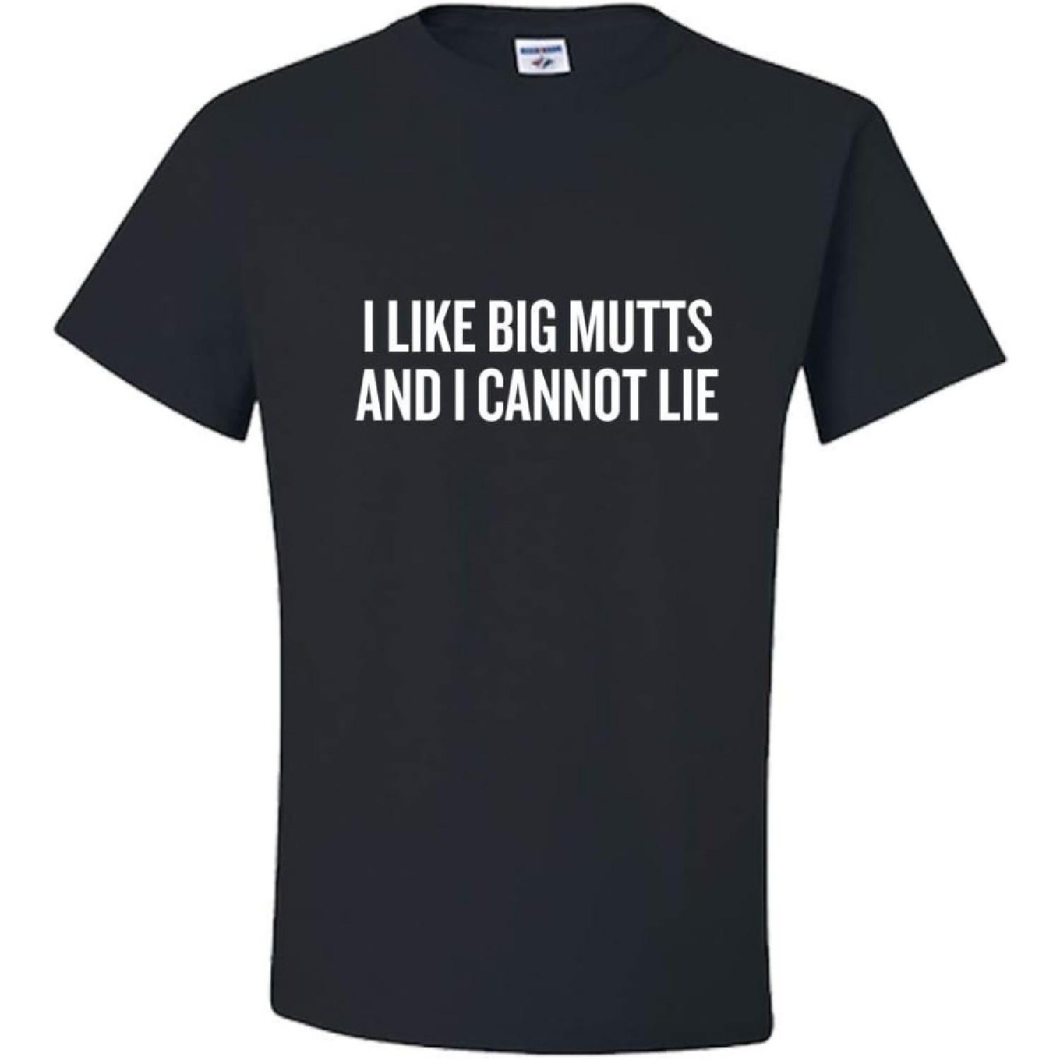 

realpeoplegoods Funny Veterinarian Gift - Dog Lover Shirt - I Like Big Mutts I Cannot Lie XXXXXL чорний