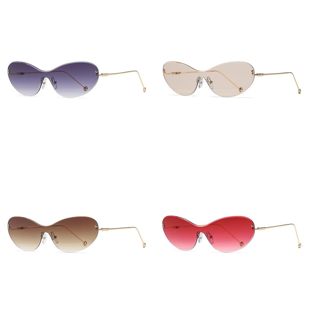 Minimalistyczne Okulary Przeciwsłoneczne w Kształcie Motyla Uv400 Na Podróż i Imprezy