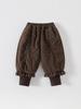 Retro Polka Dot Baby Footed Pants – Korean Style Boys' Autumn/Winter Cotton Casuals