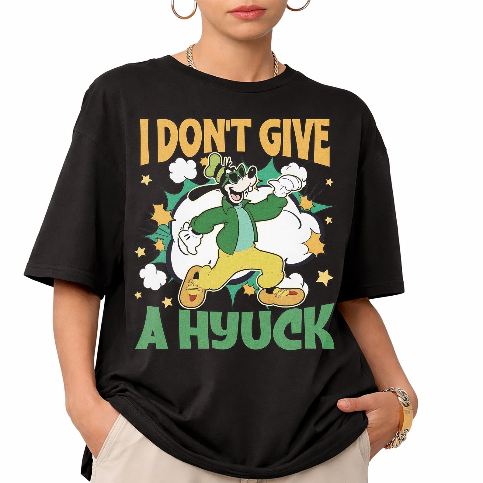Goofy Movie I Don t Give A Hyuck Retro 90s Cartoon T-Shirt XL