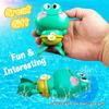 Baby Bath Toys Frog and Fish Wind Up Toys for Toddlers Bathtub Toys for Baby Floating Pool Games Swimming Bath Toys for Kids
