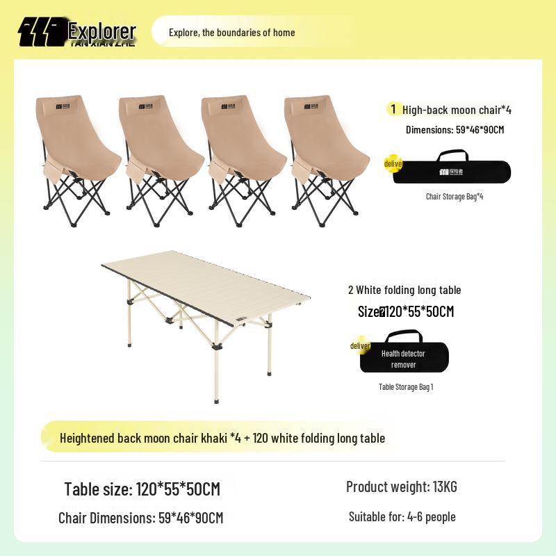 Explorer Portable Folding Camping Furniture Set