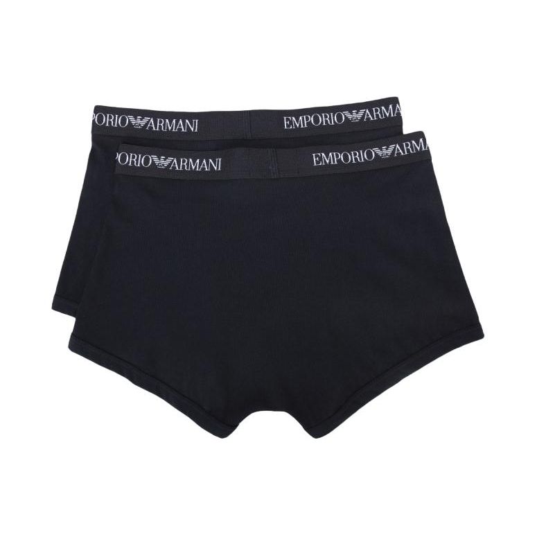 Emporio Armani Ss24 Logo Letter Print Casual Boxer Briefs 2-Pack Men underwear Black 111613-CC722-07320