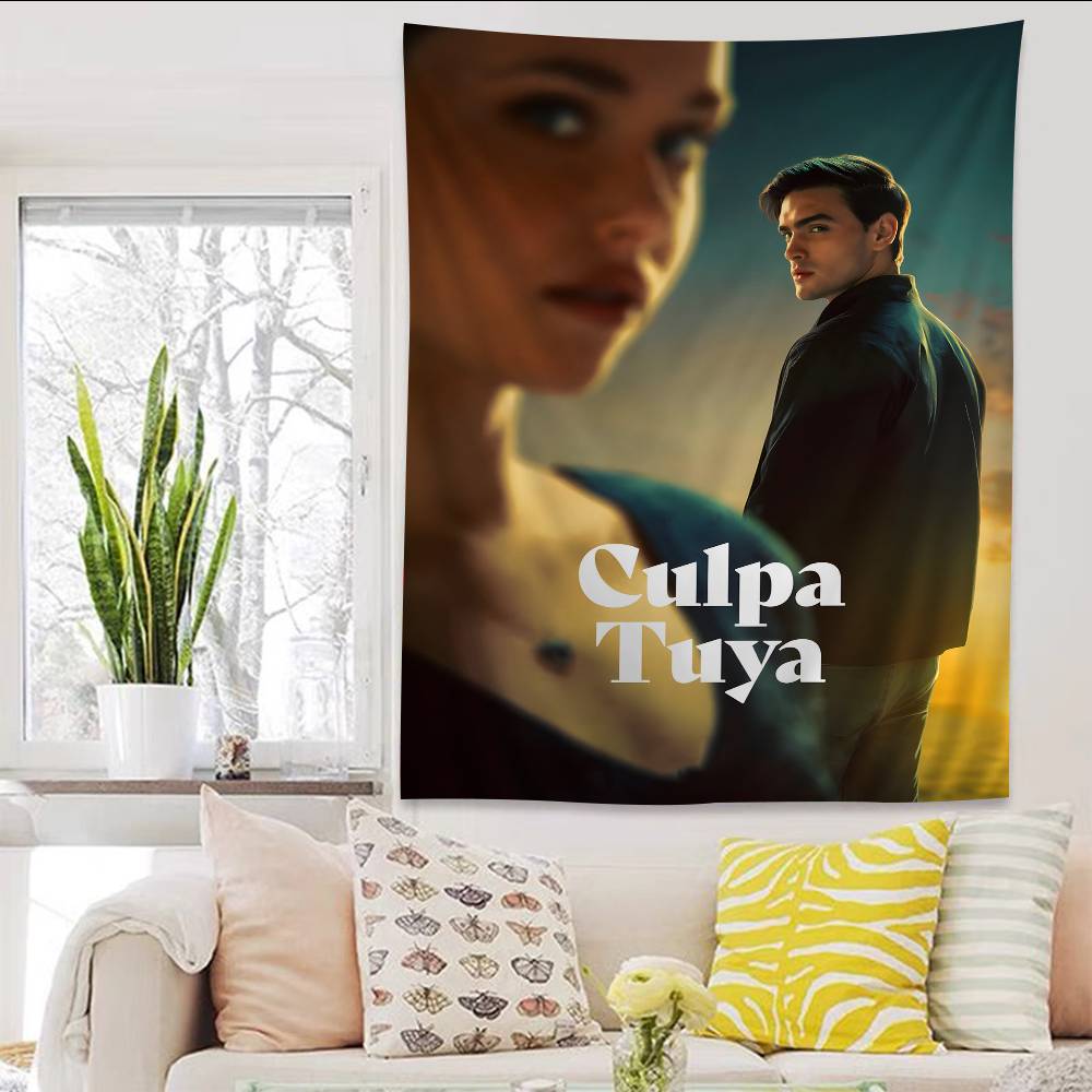 My Fault Culpa Mia 2023 Movie Anime Tapestry Hippie Flower Wall Carpets Dorm Decor Cheap Hippie Wall Hanging