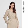 Women's Classic Belted Short Trench Coat
