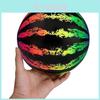 Colorful Rainbow Watermelon Pvc Ball 8 Inch Inflatable Toy For Kids Indoor Outdoor Play