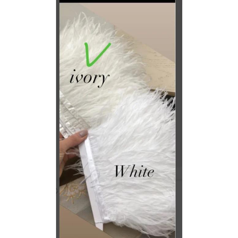 Feather1M 5M 10M 8-10cm Black White Ostrich Feather Trims Ribbon Multicolor Plume for Sewing Feathers Crafts  Dress Clothing Decoration