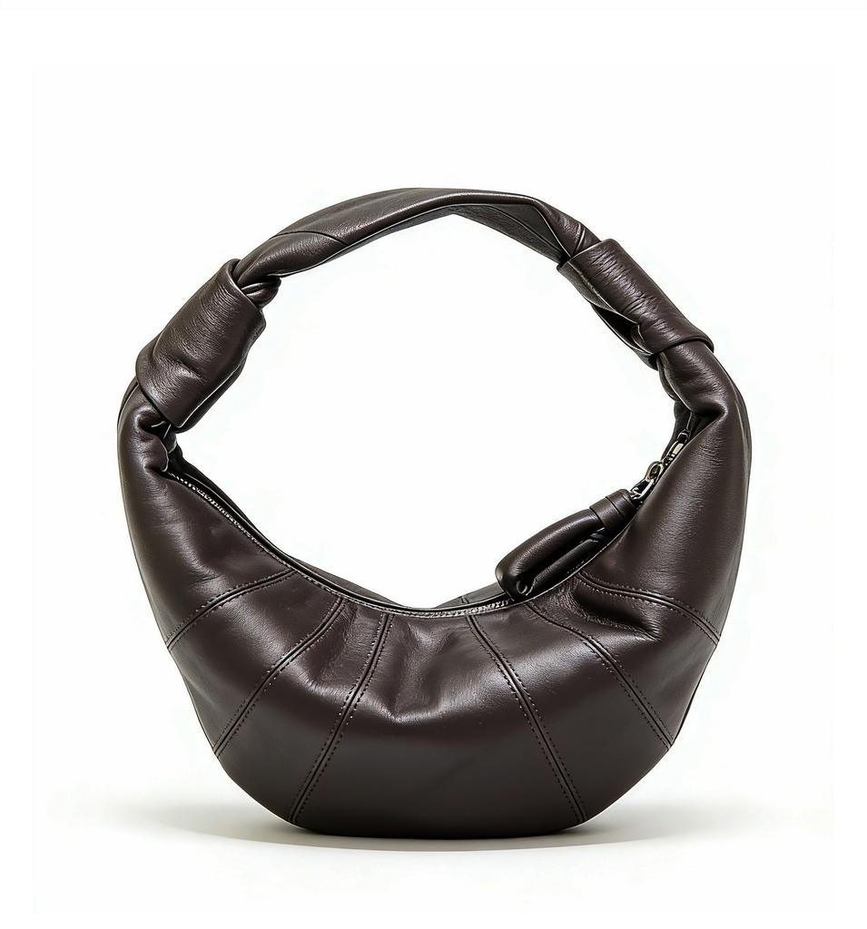 New Sheepskin Croissant Bag Niche Design Lazy Wind Croissant Bag Premium Commuter Leather Portable Shoulder Bag Women