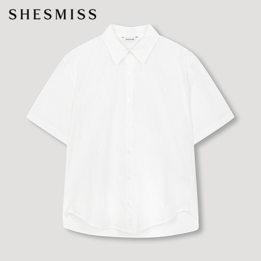 

She S miSS baSic Short Sleeve Shirt SwwStn21090 Wh white/55