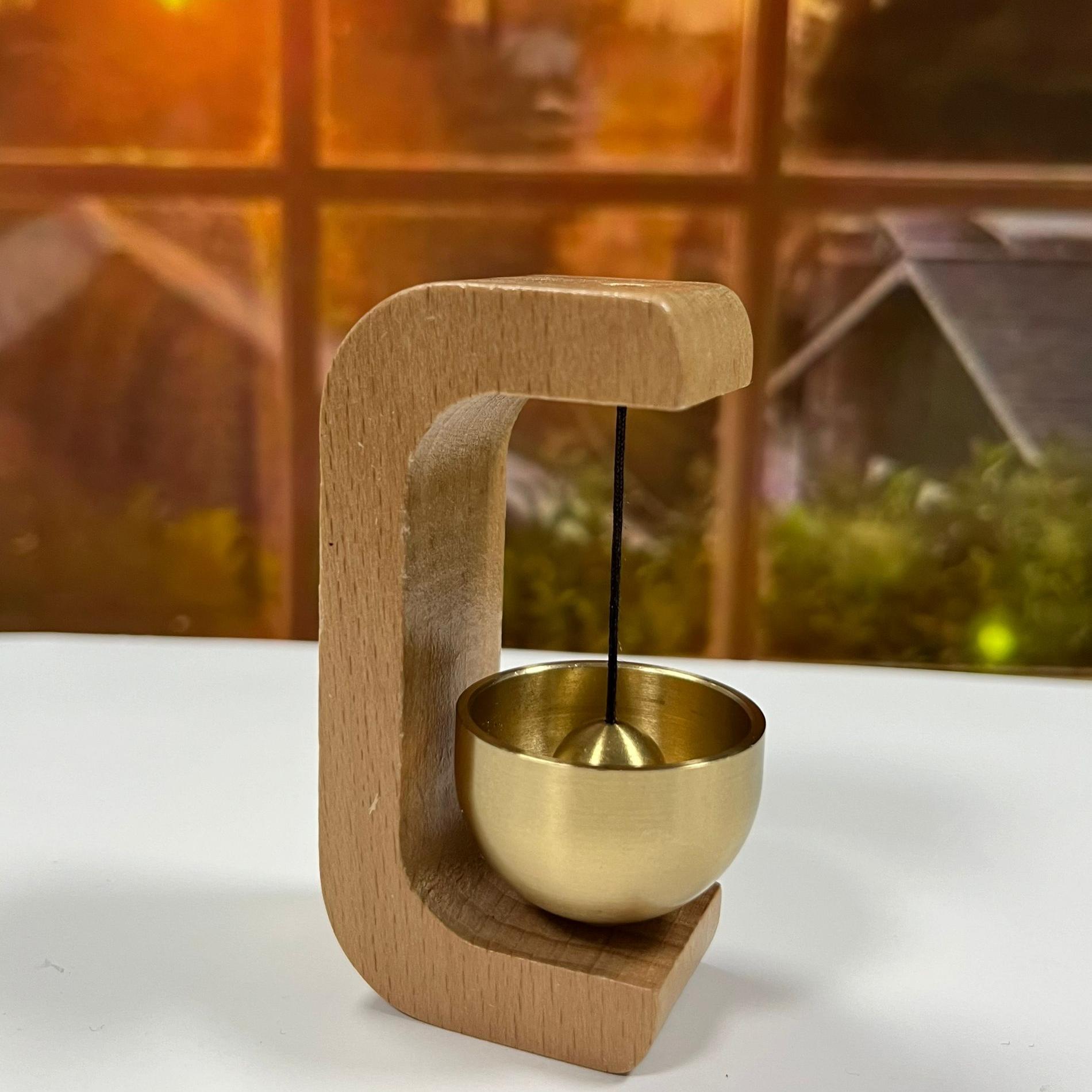 

Колокольчик ветра из латуни Дофамин Креативный подвесной звонок для спальни Входная дверь Медитация Летний японский декоративный колокольчик для украшения двери