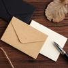 20Pcs Vintage Envelopes 4x2.76Inch Small Folding Envelopes Invitation Envelope For Wedding Valentines Card And Mailing