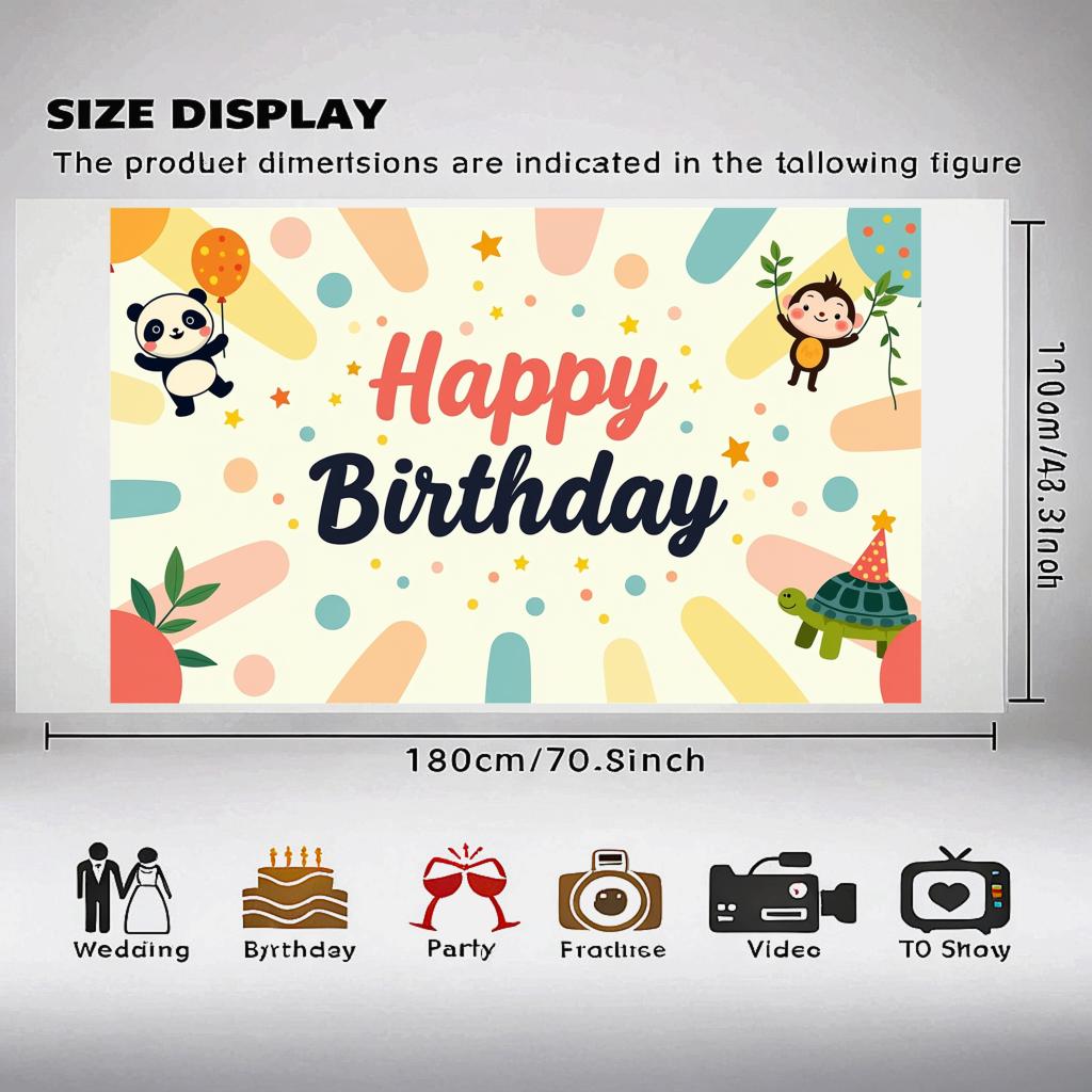 Lightweight Animal Theme Celebration Decoration Balloon Banner For Outdoor Indoor Festive Event