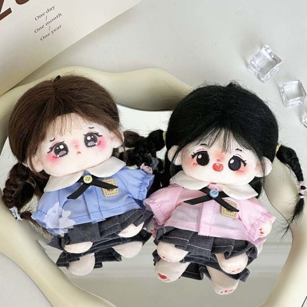 

Kindergarten Uniform Doll School Uniform Casual Shirt Cotton Doll Outfit Playing House синій