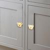 Heart-shaped Cartoon Door Handles Brass Cabinets Drawers Knobs Bear Furniture Handles  Hardware