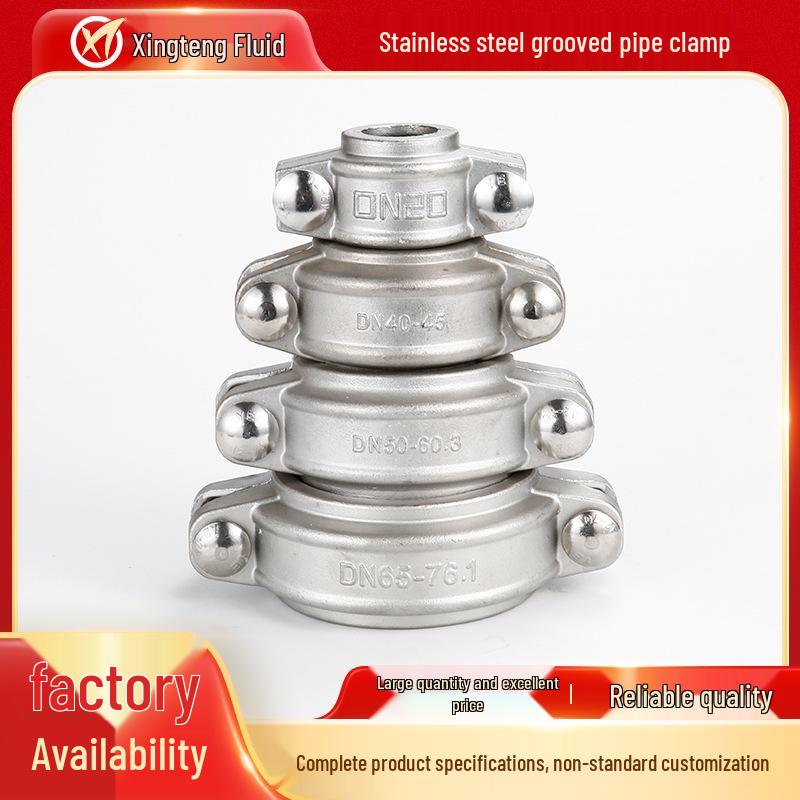 Stainless Steel 304 Pipe Clamp for Water & Wastewater Treatment and Firefighting Pipelines DN20/Ø27/304