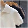 Men's High-Quality Solid Color Polo Shirt: Short Sleeve, Breathable, Casual Lapel Top for Spring, Summer, and Autumn.
