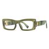 971 Anti-Blue Light White Film Export Modern Narrow Glasses European and American Street Photography Sun Glasses