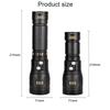 Ultra Powerful 100W LED Flashlight Super Bright Long Range Lantern Zoom Emergency Torch Camping Lantern Power Display Function