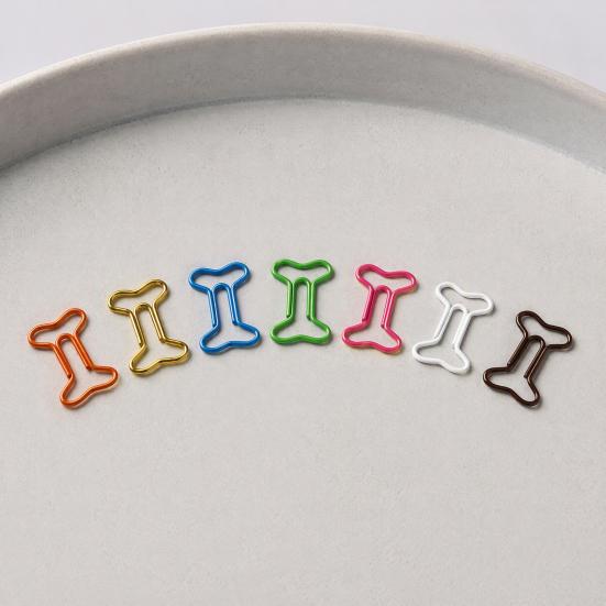 Cute Book Markers for Readers 20PCS Shaped Paper Clips, Bone/Duck/Dog/Cat Shape, Decorative Funny Bookmarks Students Metal Fasteners Office And School
